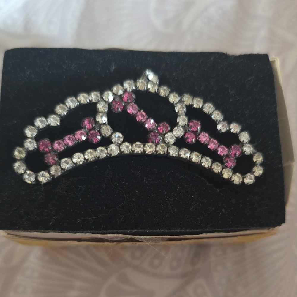 Pink and Silver Small Pet Grooming Tool